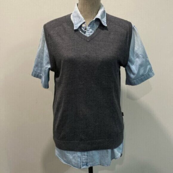 Mexx Gray Fitted sweater Vest - Picture 2 of 14